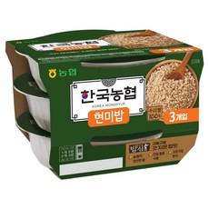 밥심 농협식품 한국농협 현미밥, 180g, 3개