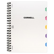 pinkfoot 8000 Campus Cornell PP索引筆記本, 白色, 1個