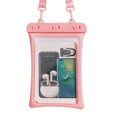 에이쏘르 더블 에어백 대용량 방수팩, 핑크, 1개