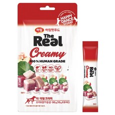 하림펫푸드 강아지 더리얼 크리미 짜먹는 간식, 혼합맛(오리/닭가슴살), 50g, 1개