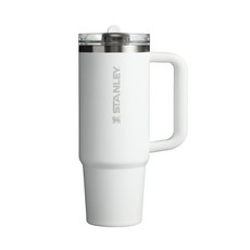 STANLEY 防漏吸管隨手杯, 冰雪白, 1個, 880ml