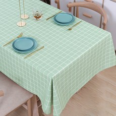 Pick&Home 簡易桌布, 1個, 45 x 65 cm, 綠色格紋