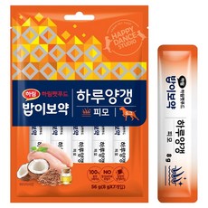 하림펫푸드밥이보약 강아지 하루양갱 파우치, 피모, 56g, 1개