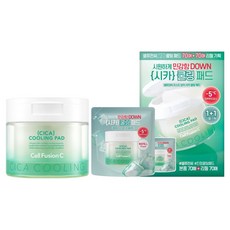 셀퓨전씨 포스트 알파 시카 쿨링 패드 + 리필 70p 세트, 70매입, 1세트