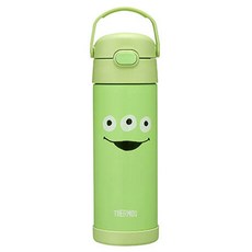 THERMOS 膳魔師 不鏽鋼真空保冷瓶 玩具總動員30周年 三眼怪 綠色 470ml 保溫保冷, 1個