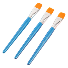 Dailyon多種水彩筆 藍色 3入, 1個, 1號