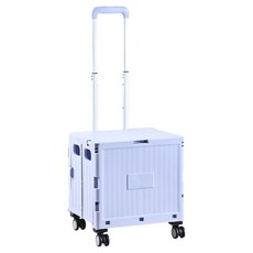 접이식 슬림보관 수레카트 4륜 BRP278, 1개, 퍼플