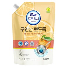 참그린 트루워시 구연산 오렌지 뽀드득 주방세제 리필, 1개, 1.2L