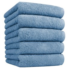 Songwol 松月 Core Plain 180g 40支 精梳棉, 水藍色, 5個