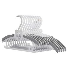 Moment Day防滑長度調節幼兒衣架, 灰色, 20個