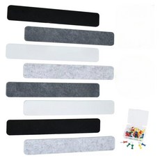 고산 부드러운 펠트보드 다크 그레이 화이트 믹스 8p + 압정 35p 랜덤발송, 폴리에스터 펠트