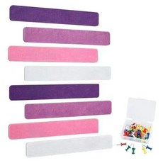 고산 부드러운 펠트보드 퍼플 믹스 8p + 압정 35p 랜덤발송, 폴리에스터 펠트