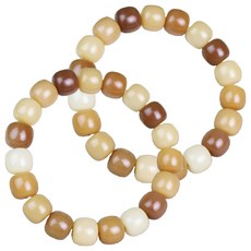 Miso Roun 柔和漸層念珠手鍊 10 x 11 mm, 2個, 風化