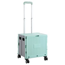 접이식 슬림보관 수레카트 4륜 BRP278, 1개, 그린