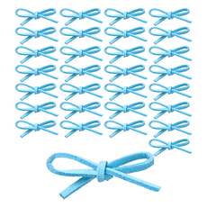 코히모 가죽 비비드 완성리본 5W0314, 라이트블루, 30개