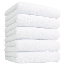 송월타월 코어 플레인 180g 40수 코마사, 화이트, 5개