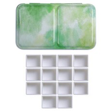 Flow Code折疊式美術調色盤 綠色, 1個, 20個車位