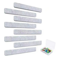 고산 부드러운 펠트보드 그레이 8p + 압정 35p 랜덤발송 세트, 폴리에스터 펠트