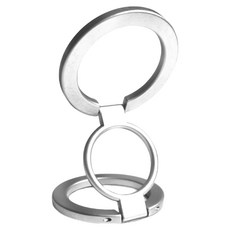 HONG JIN 宏晉 雙面磁吸手機支架, 1個, 銀色