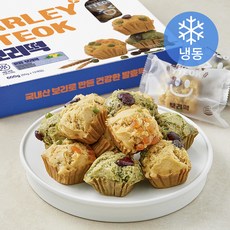 웰빙마루 국내산 보리 혼합 보리떡 매실 쑥 유자 세트 (냉동), 50g, 12개입, 1세트