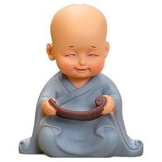 暢銷 可愛小和尚佛教裝飾品, type3 藍色, 1個