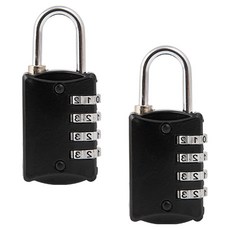 철물대장 4단 비밀번호 자물쇠 블랙, 2개