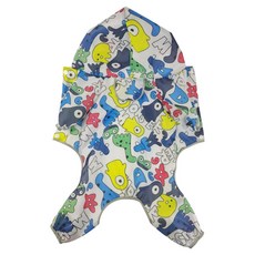 Yoreungae 寵物全方位防水雨衣, 1個, 01 怪獸