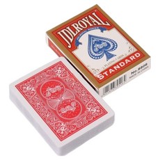 DULU 깔끔한 최신식 트럼프카드 6.3 x 8.8 cm, 레드, 1개