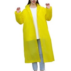 EVER HOUSE 成人用EVA一次性雨衣, 黃色, 4個
