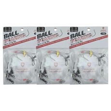 MONCROSS SWITZERLAND 滾珠軸承活餌船釣單鉤釣組, 3個, 2入