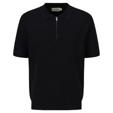 ZIOZIA 男士 Miracool 短袖半拉鍊翻領針織衫 AEF2EU1101