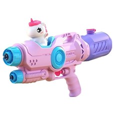 데일리쿠 짜릿한 탈부착 피규어 듀얼노즐 물총 빅사이즈 35cm 550ml, 유니콘, 1개