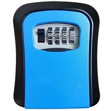 鋁全金密碼鎖防盜鑰匙盒 一般款, 藍色, 1個