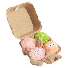 Lucy Market 貓咪毛球玩具, 4個, 隨機出貨