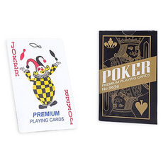 DULU 깔끔한 고급 트럼프카드 5.7 x 8.7 cm, 골드, 1개