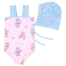 Care Bears 女童可愛Care Bears連身泳裝 + 泳帽組