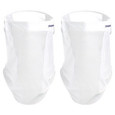 SNBRO 麻花網眼涼感多功能口罩, 純白色, 2個