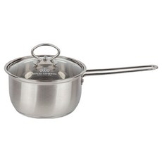 Nordic Kitchen Arseine IH 電磁爐不鏽鋼單柄鍋, 銀色, 1個, 18cm