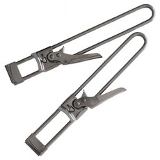 可調節長度不鏽鋼萬用開瓶器, 銀色, 2個