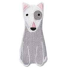 ButtonKing 熱燙刺繡動物臂章布貼 牛頭㹴, 1個, 混合顏色