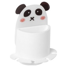 Mondspot免鑽孔貼式浴室牙刷牙膏多合一收納架 YY57937, 熊貓, 1個