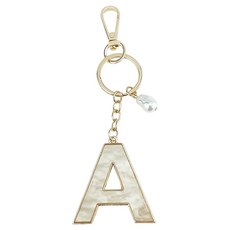 ING Market ing 奢華高品質字母周邊商品鑰匙圈 A, 1個, 混色