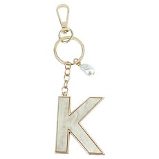 ING市集 ing 奢華高品質字母周邊商品鑰匙圈 K, 1個, 混色