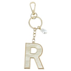 ING Market ing 奢華高品格字母周邊商品鑰匙圈 R, 1個, 混合顏色