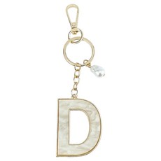 ING Market ing 奢華高品質字母商品鑰匙圈 D, 1個, 混合顏色