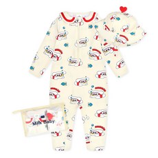 Milk Baby 兒童海洋貴賓犬泳裝 + 護頸帽套組