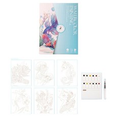 Hobby Luv 水彩畫明信片 6種套組 14.4 x 19 cm, 1套, 海洋