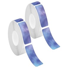 生活微笑 marklife P11 P12 P15 phomemo D30 D32 D35 Vretti HP1 HP3 HP4 標籤紙 紫色星空 12 x 40 mm, 2個, 160格