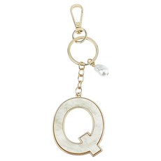 ING Market ing 奢華高品質字母周邊商品鑰匙圈 Q, 1個, 混合色