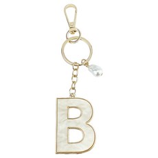 I&G Market ing 奢華高品質字母週邊商品鑰匙圈 B, 1個, 混和顏色